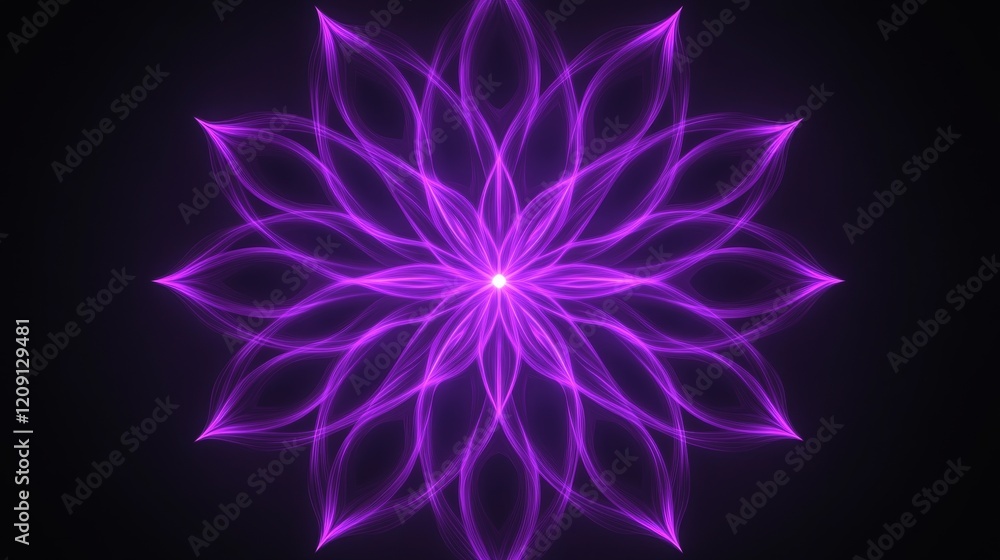 Radiant Purple Mandala Abstract Floral Light Design Radiant Purple Mandala Abstract Floral Light Design