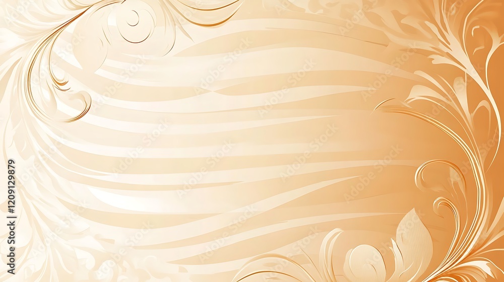 Elegant Beige Abstract Floral Background Design Elegant Beige Abstract Floral Background Design