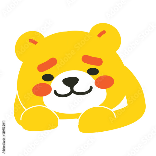 黄色いクマのキャラクター
