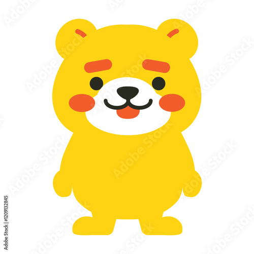 黄色いクマのキャラクター