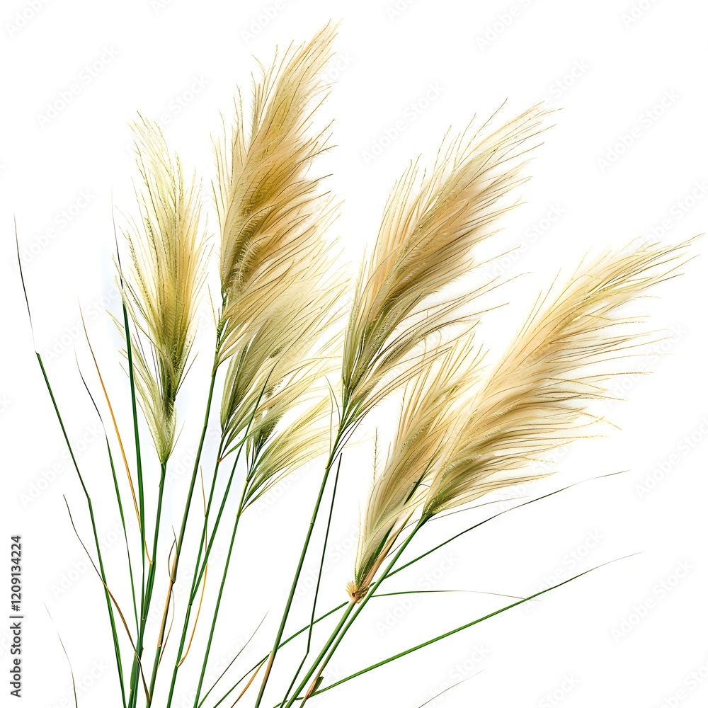 Pampas grass isolated on white background Pampas grass isolated on white background