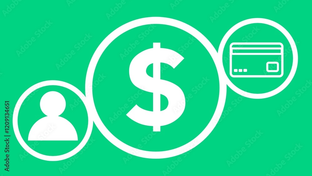 Financial business money concept banner design illustration background with icons, geometric shapes and vibrant colors. Finance ideas composition greeting cards for social media presentation and ads Financial business money concept banner design illustration background with icons, geometric shapes and vibrant colors. Finance ideas composition greeting cards for social media presentation and ads