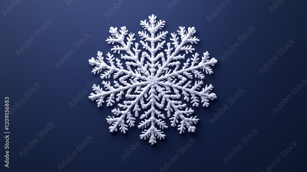 Intricate snowflake design winter wonderland graphic artwork blue background macro perspective nature concept Intricate snowflake design winter wonderland graphic artwork blue background macro perspective nature concept