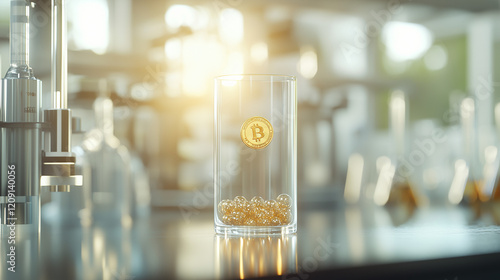 Golden Coin in Glass: A sin...