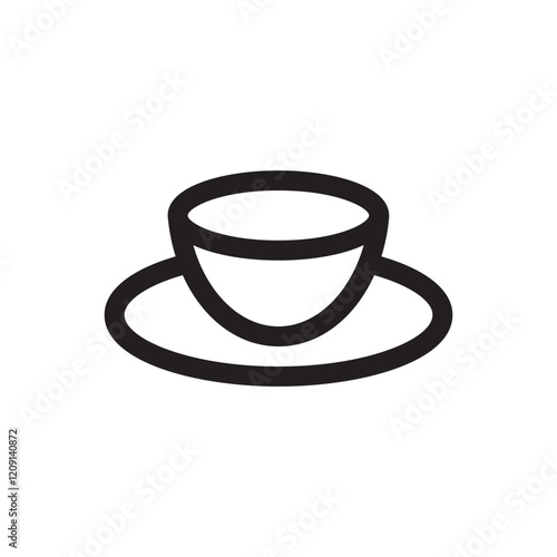 Tea cup icon, representing tea, beverages, or relaxing moments.
