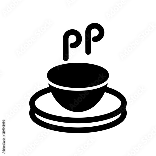 Coffee cup icon with a simple, clean design, featuring a steaming hot beverage.