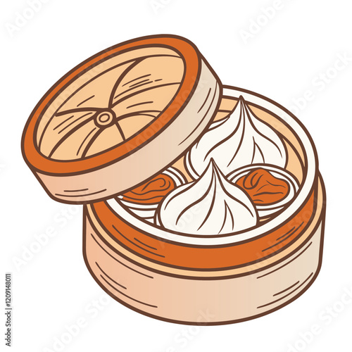 Dimsum Food Illustration