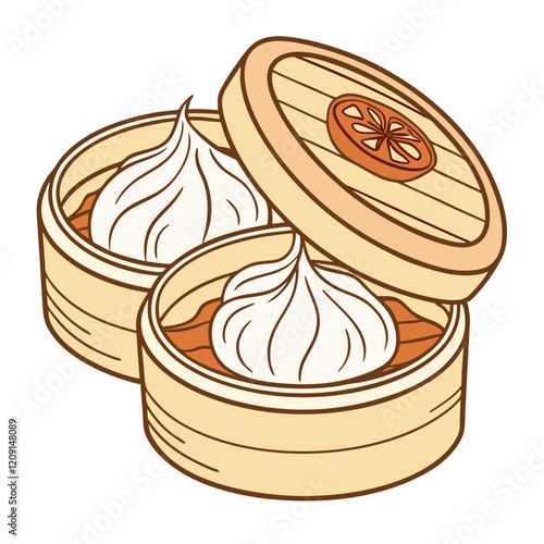 Dimsum Food Illustration