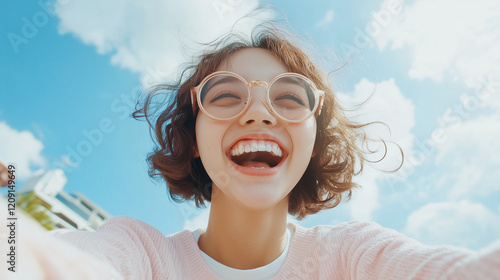 Joyful Selfie in the Sun: A...