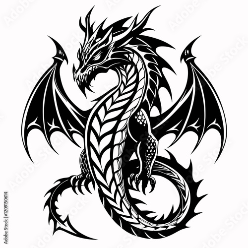Fantasy Dragon Graphic Design