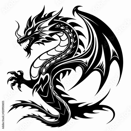 Mythical Dragon Art Print