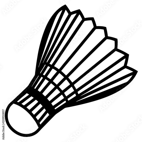  badminton shuttlecock isolated on a white background
