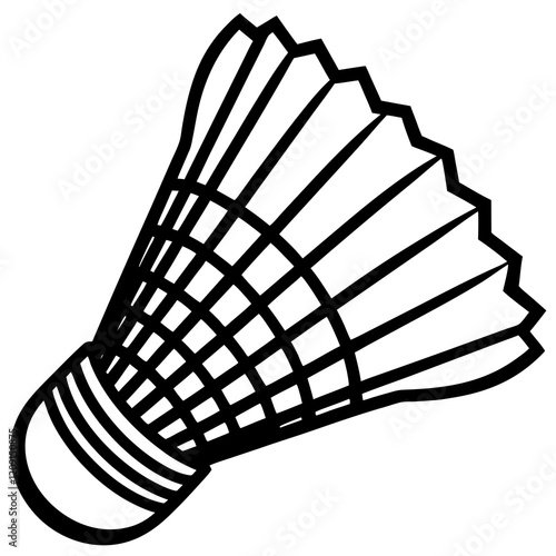  badminton shuttlecock isolated on a white background