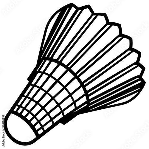 badminton shuttlecock isolated on white background 