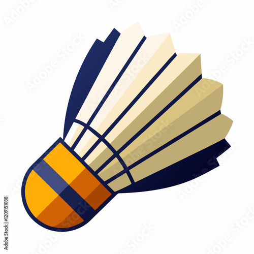  badminton shuttlecock isolated on a white background