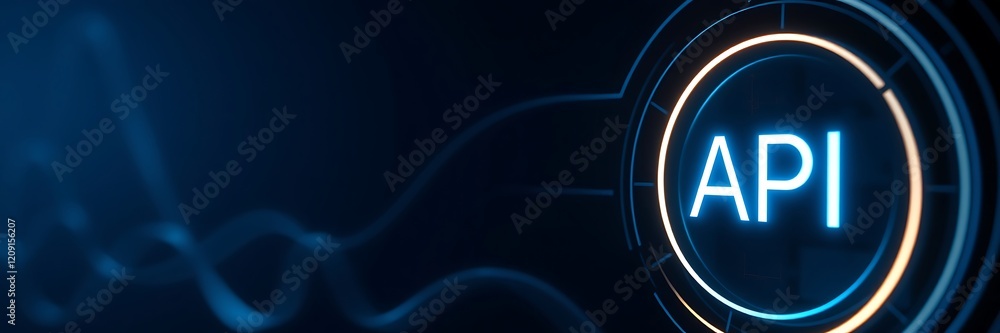 Application Programming Interface (API) Concept. Technology and Software Development on Dark Blue Background, API integration, software tools, API concept, API background, Api copy space background Application Programming Interface (API) Concept. Technology and Software Development on Dark Blue Background, API integration, software tools, API concept, API background, Api copy space background