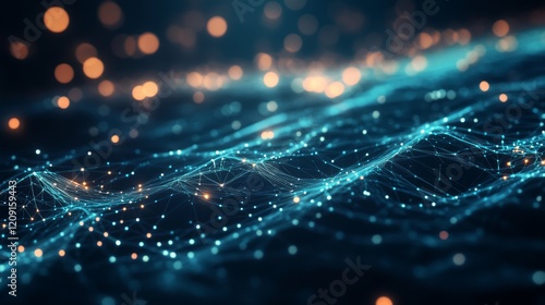 Harmonious Spotlight Glow in a Futuristic Context