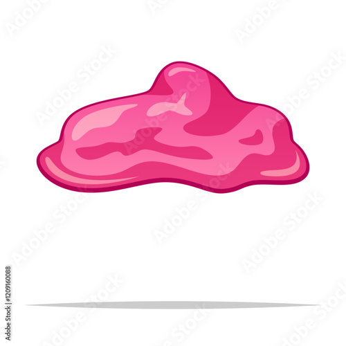 Chewed gum vector isolated illustration