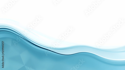 Wallpaper Mural Cinematic Digital Wall with Water-Inspired Flowing Shapes Torontodigital.ca