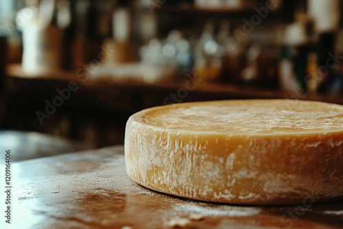 Cheese Wheel Isolated