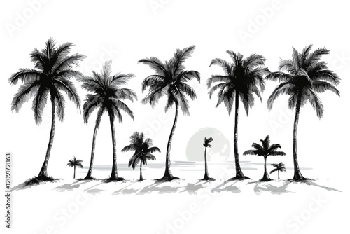 person on the beach t shirt bundle vector art design