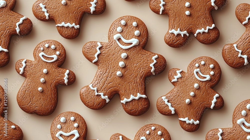 Baking festive gingerbread cookies for holiday cheer home kitchen food photography cozy atmosphere close-up view Baking festive gingerbread cookies for holiday cheer home kitchen food photography cozy atmosphere close-up view
