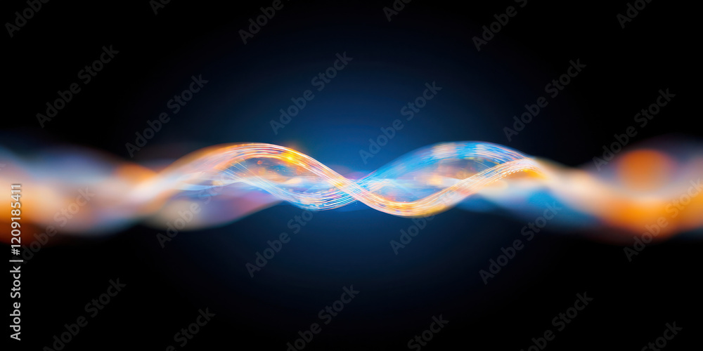 Futuristic abstract image of colorful waves representing energy flow Futuristic abstract image of colorful waves representing energy flow