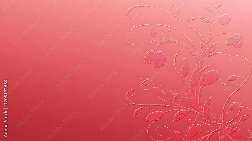 Delicate Pink Floral Design On A Soft Background Delicate Pink Floral Design On A Soft Background