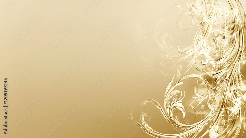 Elegant Golden Swirls Abstract Background Design Elegant Golden Swirls Abstract Background Design