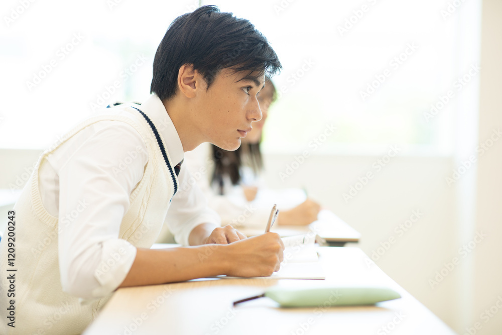 授業を受ける学生 授業を受ける学生