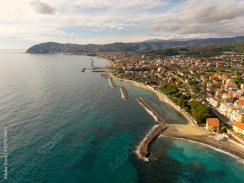 Fotografía Cervo Coastline Aerial View