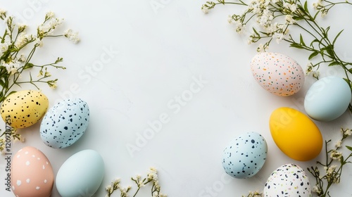 Easter egg 3d icon, colorful realistic set isolated on white background. Spring cute decor element, holiday eggs hunt. Vector illustration