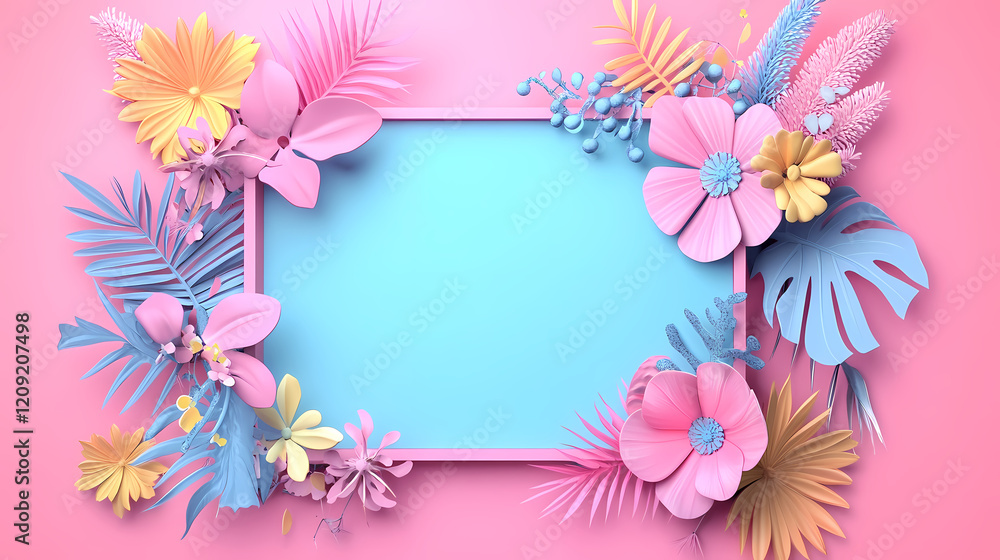 Sunset Beach Flower Landscape Sunset Beach Flower Landscape