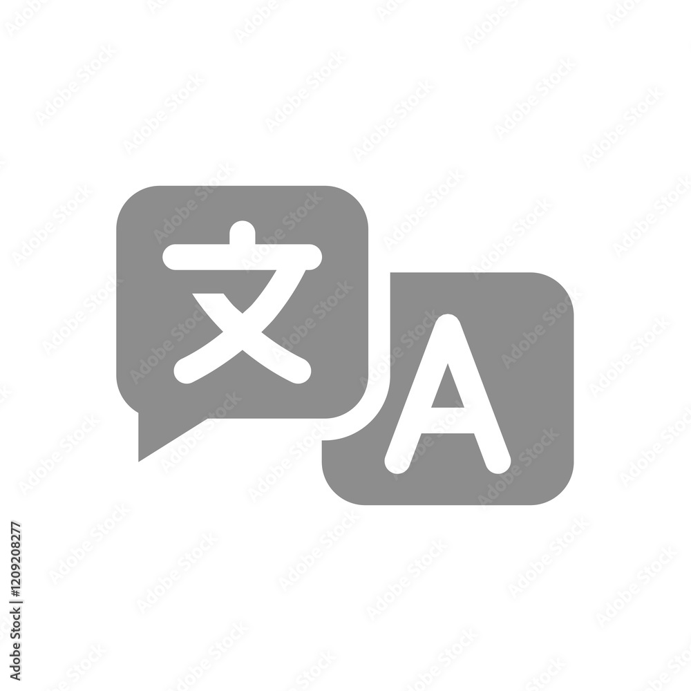 Translation vector chat bubbles. Languages, online translator icon. Translation vector chat bubbles. Languages, online translator icon.