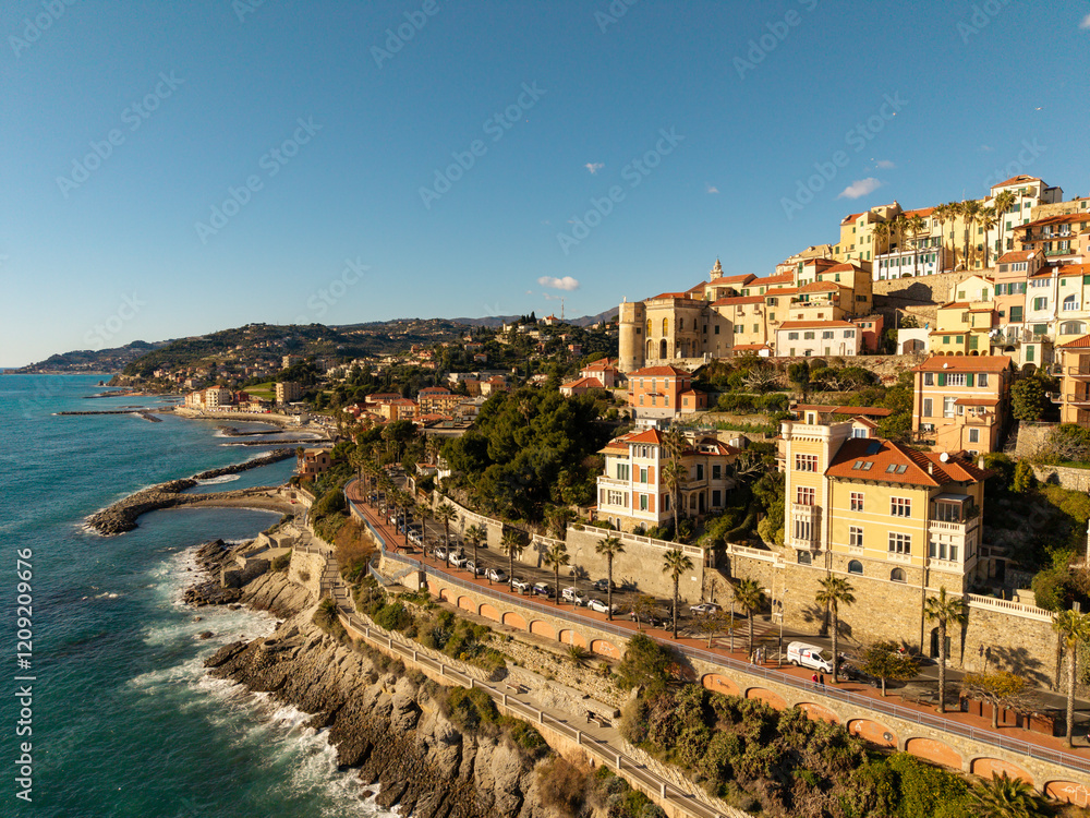 Fototapeta premium Coastal View in Imperia