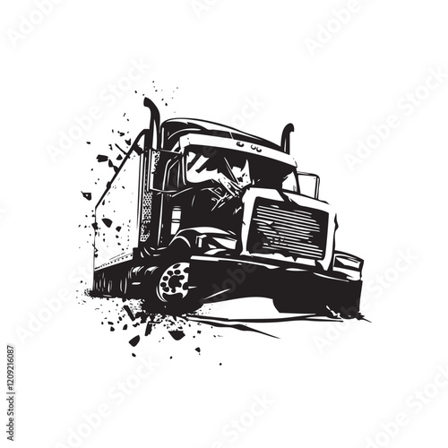truck accident, crush truck accident