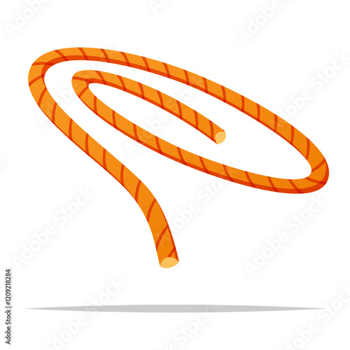 Cartoon rope vector isolated illustration