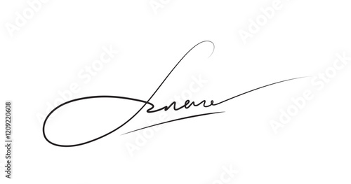 Fake autograph. Hand drawn signature, for documents, certificates and contracts. Handwritten autograph. Official personal identification signature. Sign an agreement with electronic signature. Vector