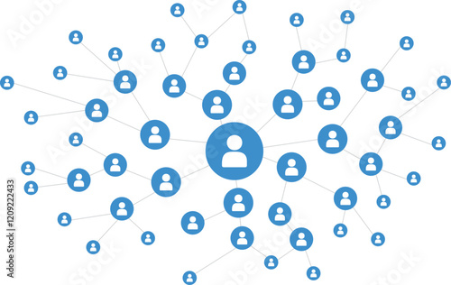 Global network connection concept. Big data visualization. Social network communication between people vector illustration