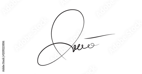 Fake autograph. Hand drawn signature, for documents, certificates and contracts. Handwritten autograph. Official personal identification signature. Sign an agreement with electronic signature. Vector