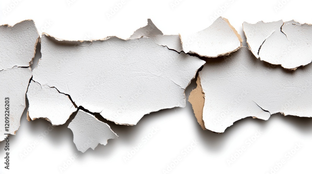 A white wall with peeling paint. A white wall with peeling paint.
