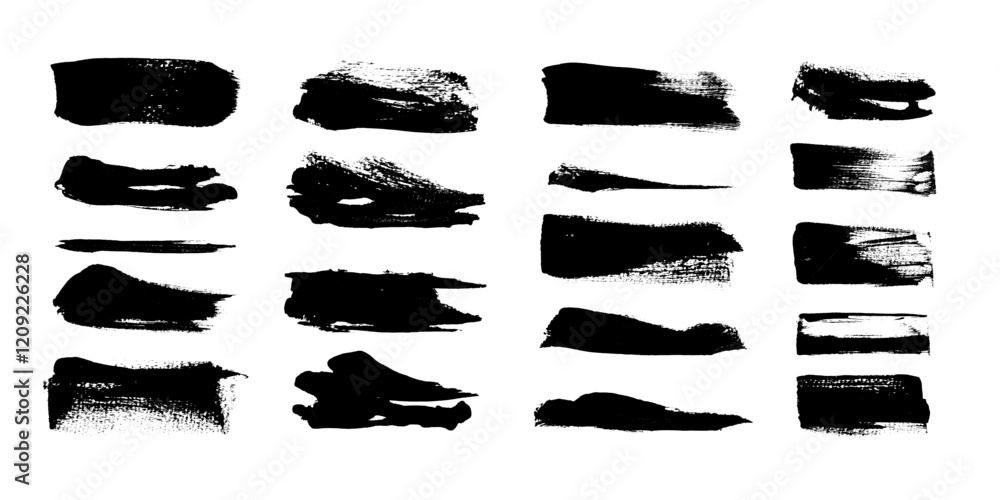 Hand Drawn Grunge Brush Strokes and Lines. Creative brush lines with rough edges. Abstract freehand doodle line borders. Highlight splashes Hand Drawn Grunge Brush Strokes and Lines. Creative brush lines with rough edges. Abstract freehand doodle line borders. Highlight splashes