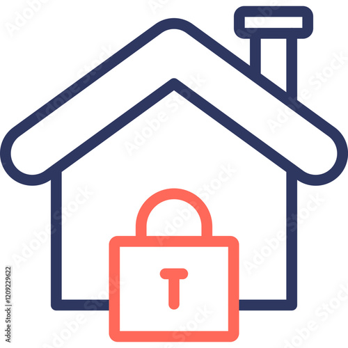 Locked line color icon