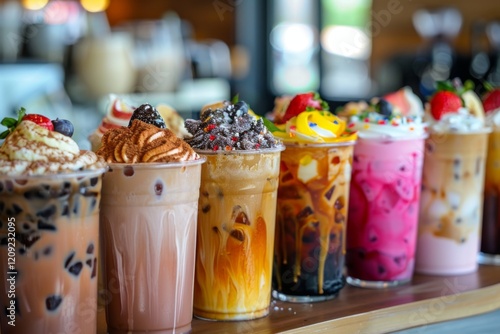 fruit juices drinks in glass