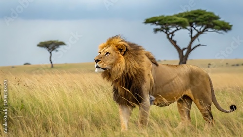 lion in the savannah
lion in the wild