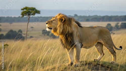 lion in the savannah
lion in the wild