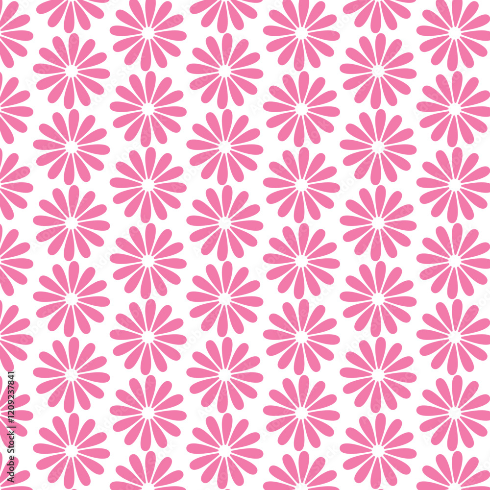 seamless pattern with pink flowers seamless pattern with pink flowers