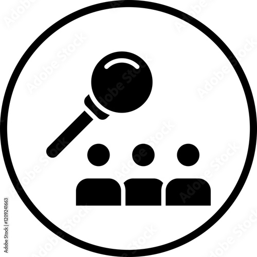 Hiring Staff Icon Style