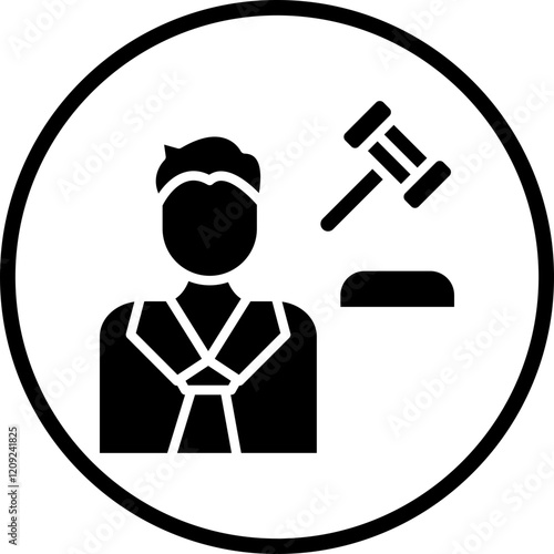 Judge Male Icon Style