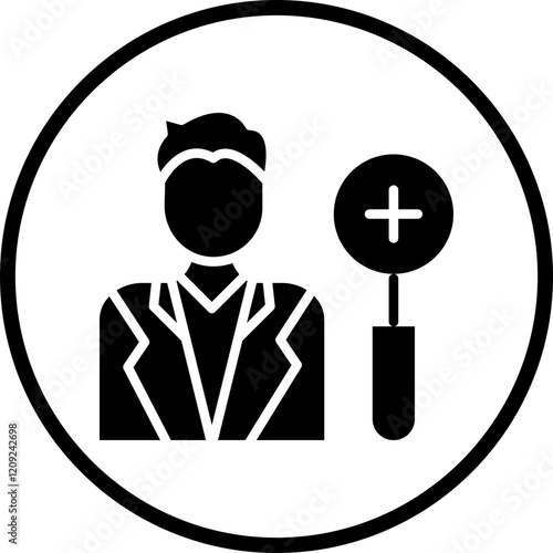 Dermatologist Male Icon Style